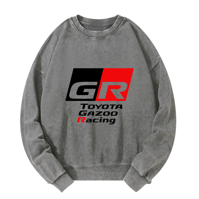 Tokyo-Tiger Toyota Gazoo Racing GR Logo Washed Sweatshirt