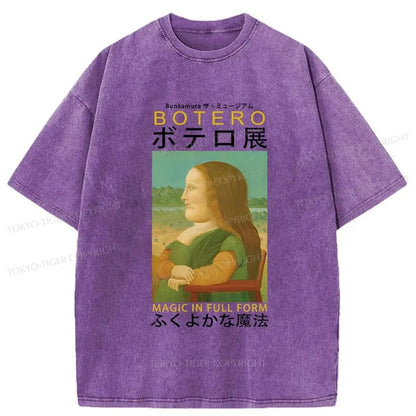 Tokyo-Tiger Botero Magic Exhibition Washed T-Shirt