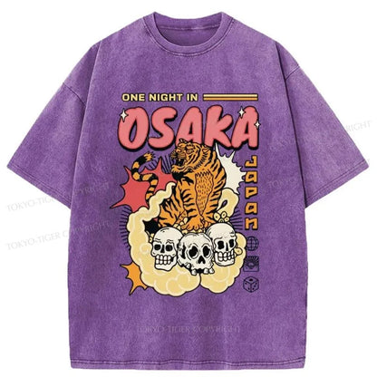 Tokyo-Tiger Osaka Tiger Washed T-Shirt