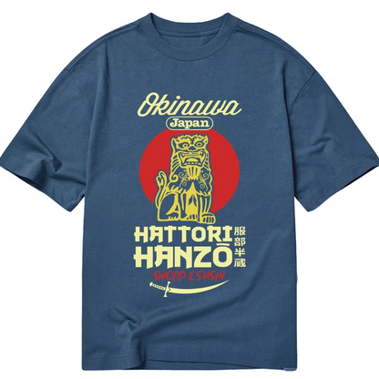 Tokyo-Tiger Hattori Hanzo Sword And Sushi Okinawa Classic T-Shirt