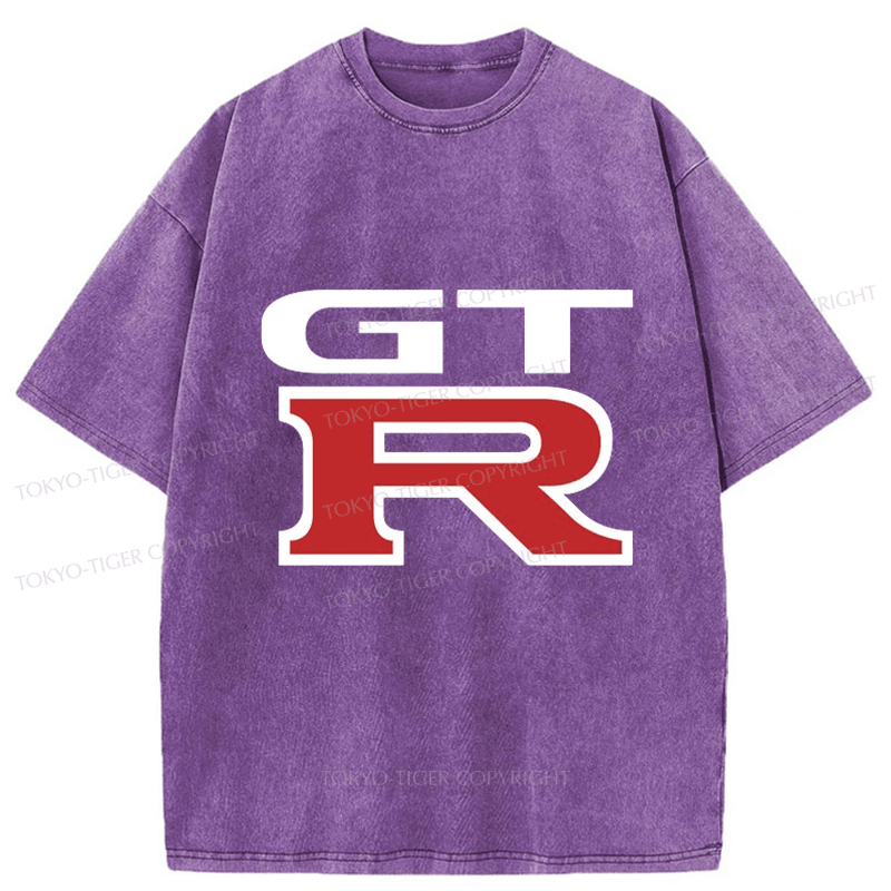 Tokyo-Tiger GTR Logo Japanese Washed T-Shirt