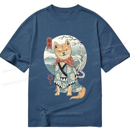 Tokyo-Tiger Samurai Shiba Dog Japanese Classic T-Shirt