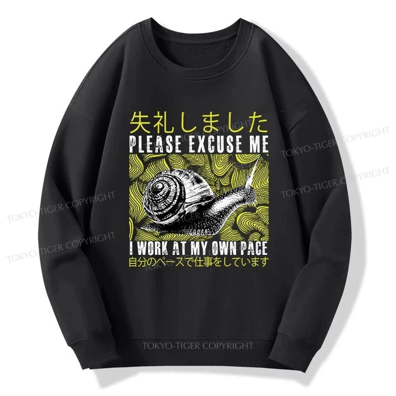 Tokyo-Tiger Snails That Work According To Their Own Rules Sweatshirt