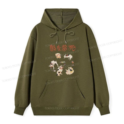 Tokyo-Tiger Drunken Cats Classic Hoodie