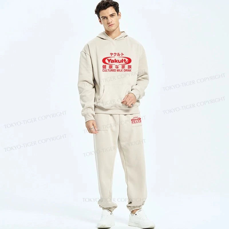 Tokyo-Tiger Yakult Logo Fleece Lined Hoodie Set