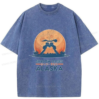 Tokyo-Tiger Shadow Moses Island Japanese Washed T-Shirt