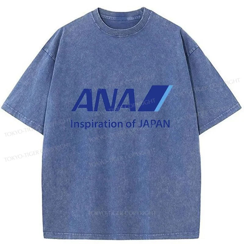 Tokyo-Tiger All Nippon Airways Washed T-Shirt