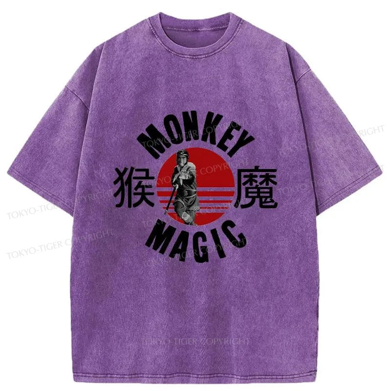 Tokyo-Tiger Monkey Magic Japan Washed T-Shirt