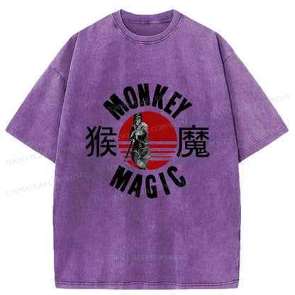 Tokyo-Tiger Monkey Magic Japan Washed T-Shirt