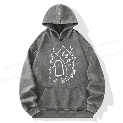 Tokyo-Tiger Goodnight Punpun Japanese Washed Hoodie