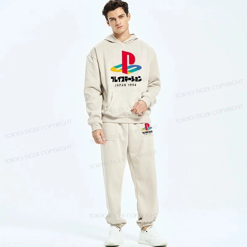 Tokyo-Tiger Playstation Japan 1994 Fleece Lined Hoodie Set