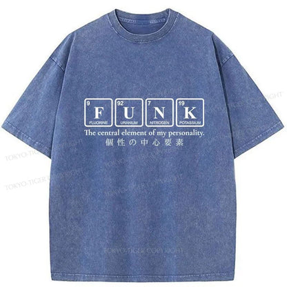 Tokyo-Tiger Funk Music Washed T-Shirt