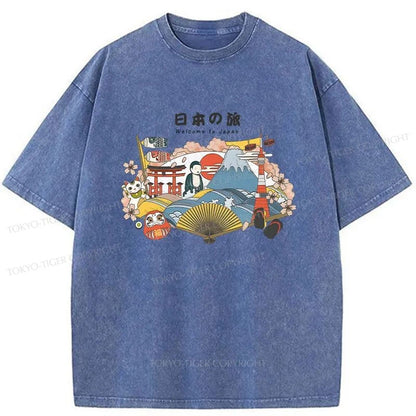 Tokyo-Tiger Trip To Japan Washed T-Shirt