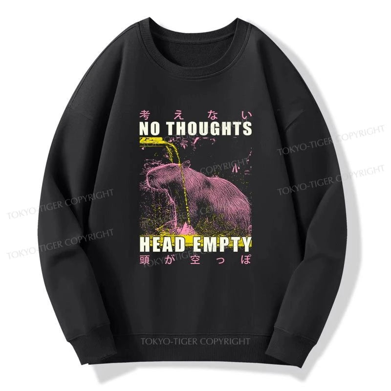 Tokyo-Tiger No Thoughts Head Empty Sweatshirt