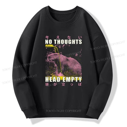 Tokyo-Tiger No Thoughts Head Empty Sweatshirt