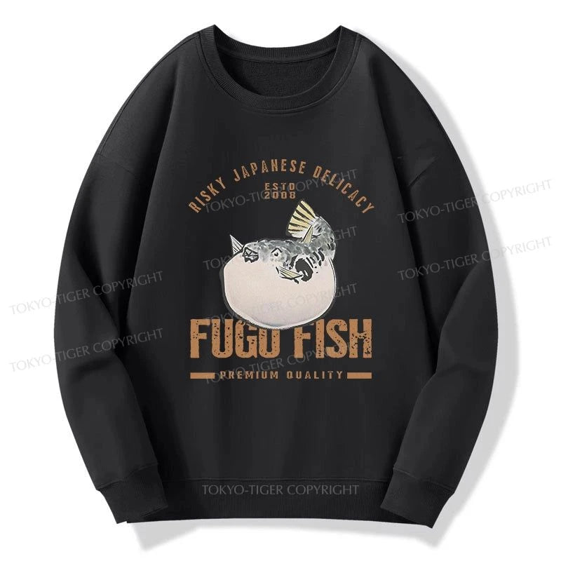 Tokyo-Tiger Fugu Fish Japanese Sweatshirt