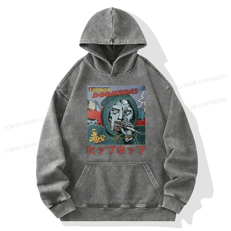 Tokyo-Tiger Mf Doom Japan Washed Hoodie