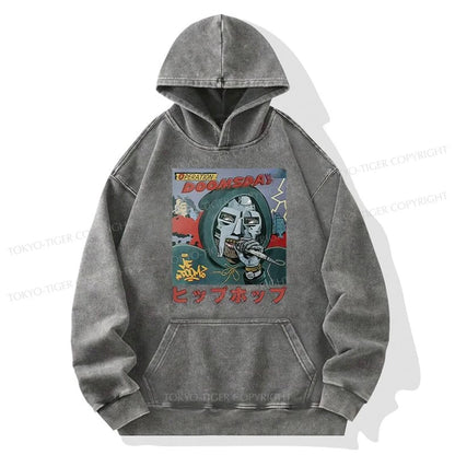 Tokyo-Tiger Mf Doom Japan Washed Hoodie