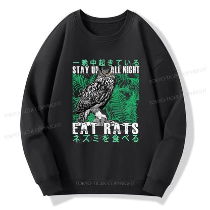 Tokyo-Tiger Owls Prey On Rats At Night Sweatshirt