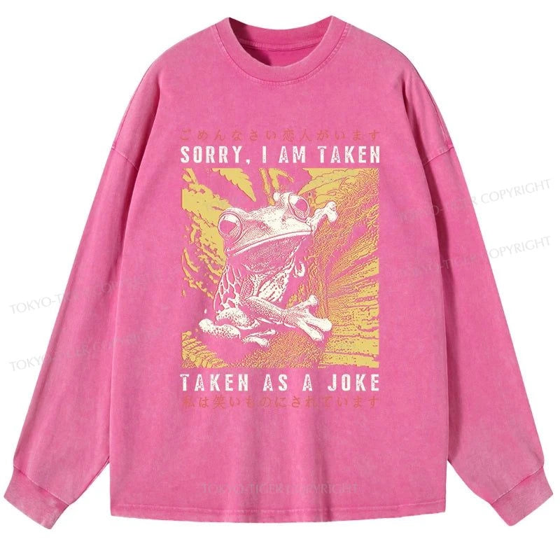 Tokyo-Tiger The Tragic Frog Japanese Washed Long Sleeve T-Shirt