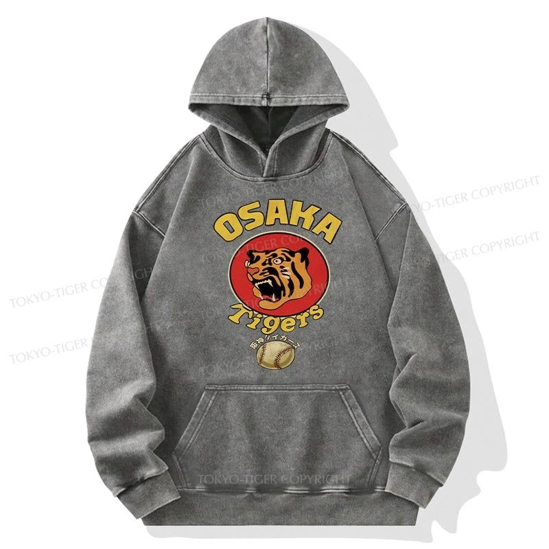 Tokyo-Tiger Osaka Tiger Baseball Washed Hoodie