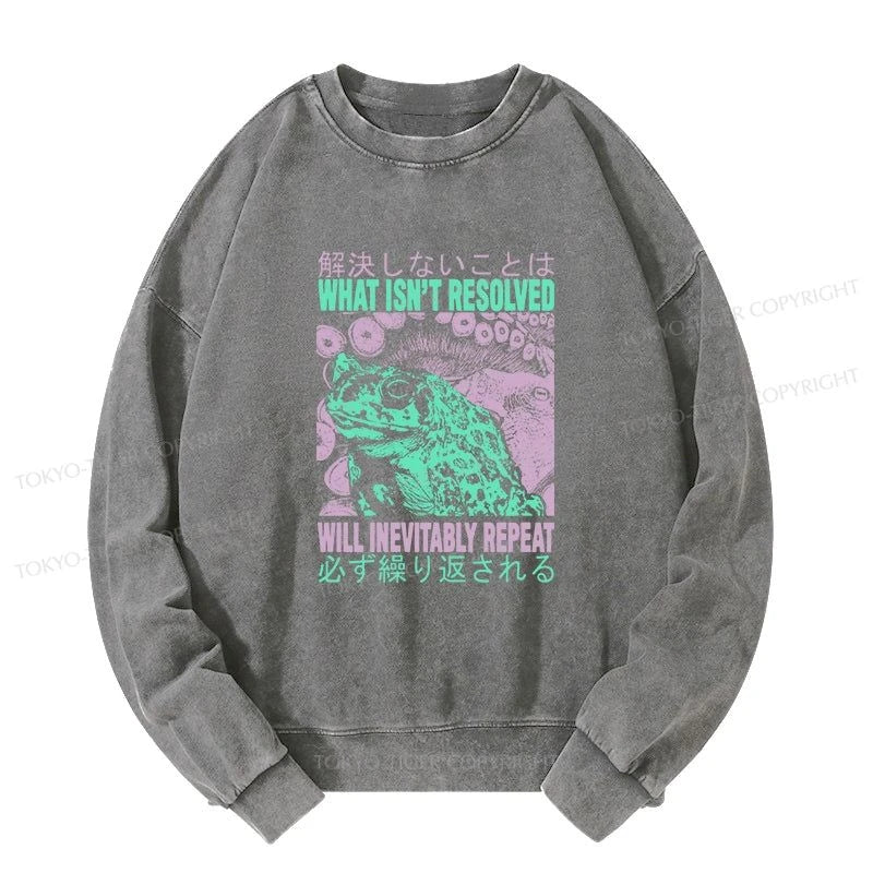 Tokyo-Tiger What Ist Resolved Forg Washed Sweatshirt