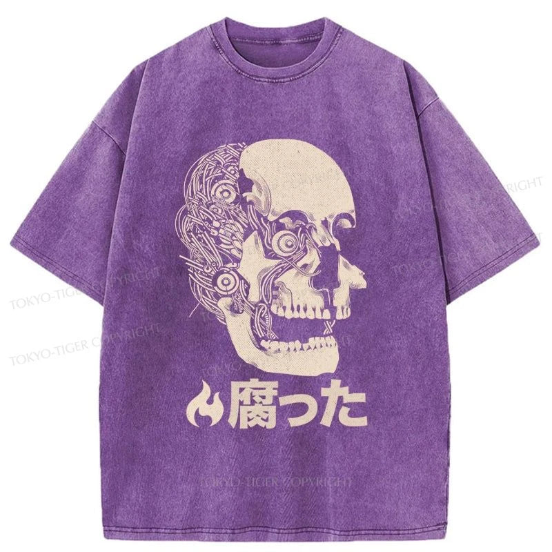 Tokyo-Tiger The Killing Of Skull Washed T-Shirt