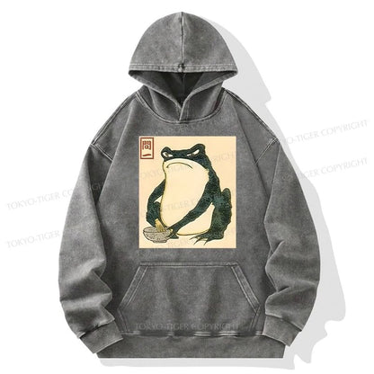 Tokyo-Tiger Matsumoto Hoji Japanese Frog Washed Hoodie