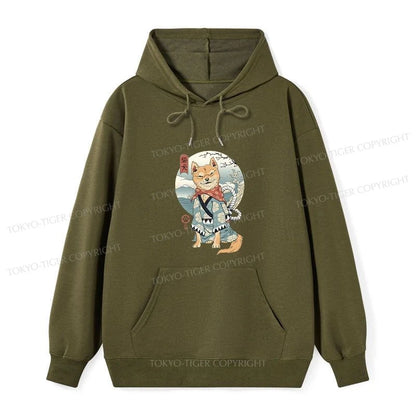 Tokyo-Tiger Samurai Shiba Dog Japanese Classic Hoodie