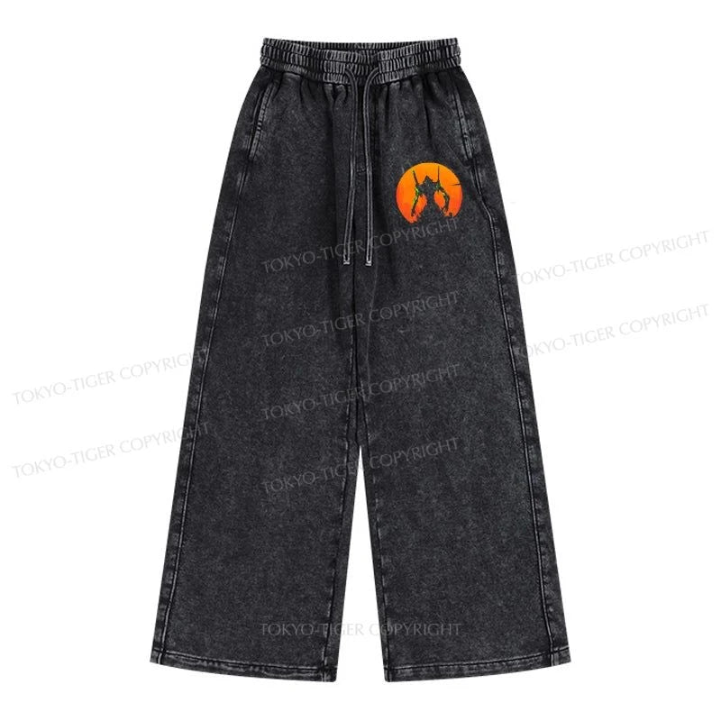 Tokyo-Tiger Robot Warrior Vintage Washed Sweatpants