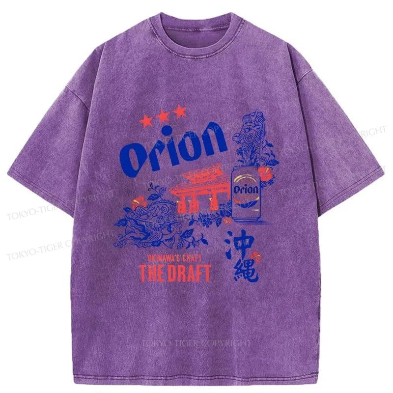 Tokyo-Tiger Orion Beer With Okinawa Washed T-Shirt