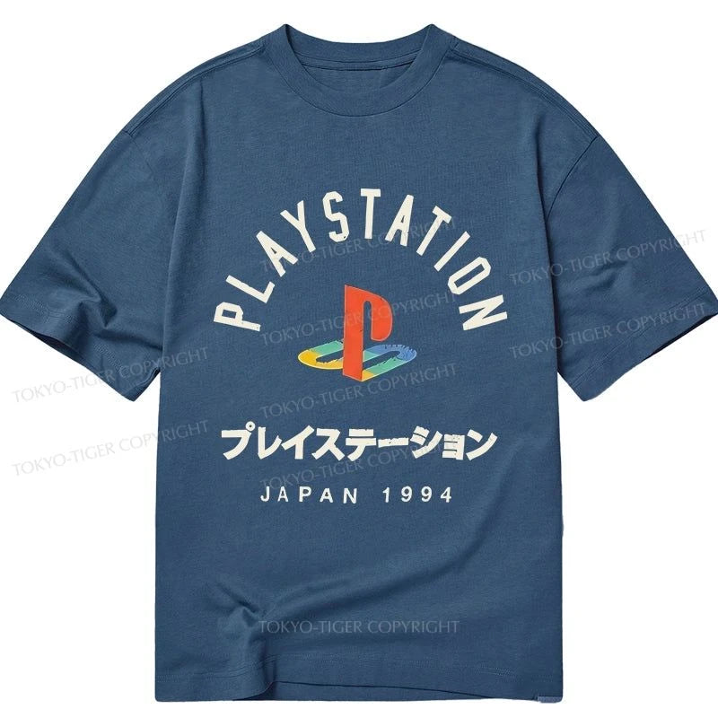 Tokyo-Tiger PlayStation Logo Japan Classic T-Shirt