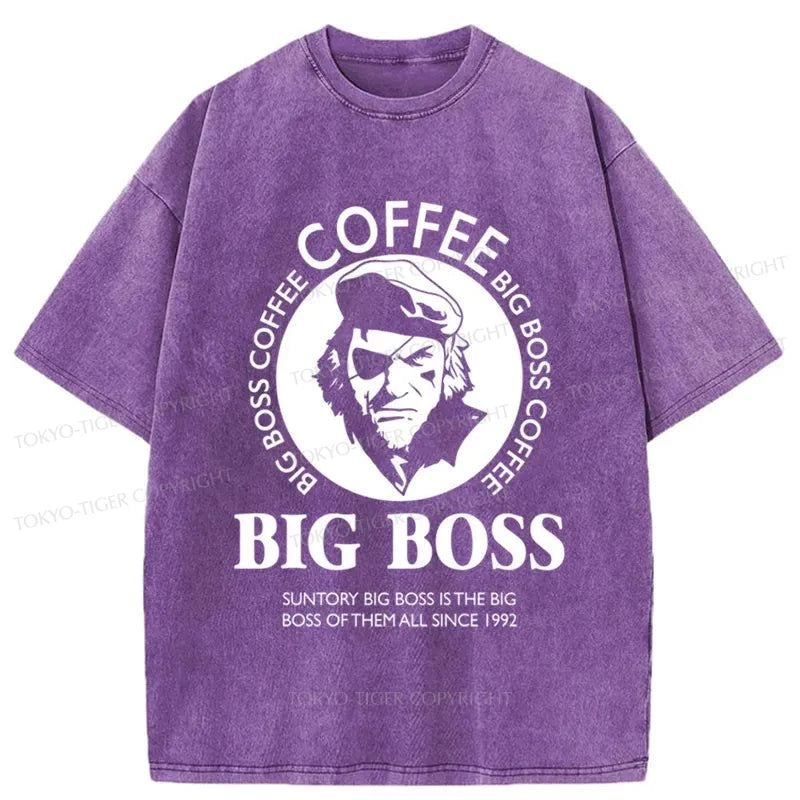 Tokyo-Tiger Big Boss Coffee Washed T-Shirt