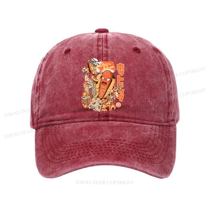 Tokyo-Tiger Great Hot Dog Kaiju Japanese Washed Cap