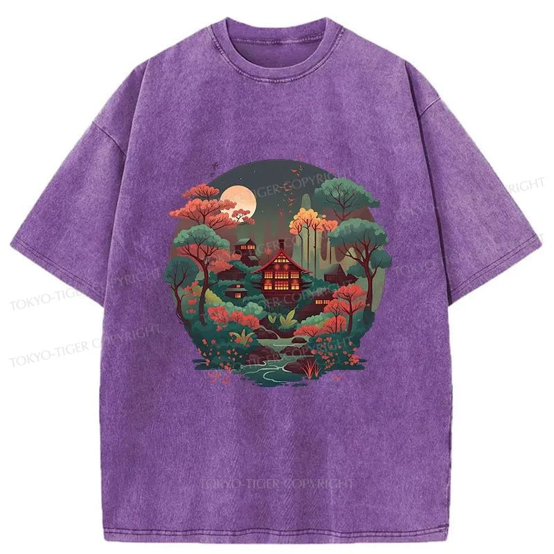 Tokyo-Tiger Japanese Village Washed T-Shirt