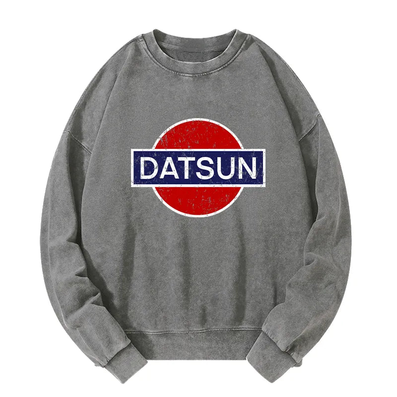 Tokyo-Tiger Datsun Vintage Car Washed Sweatshirt