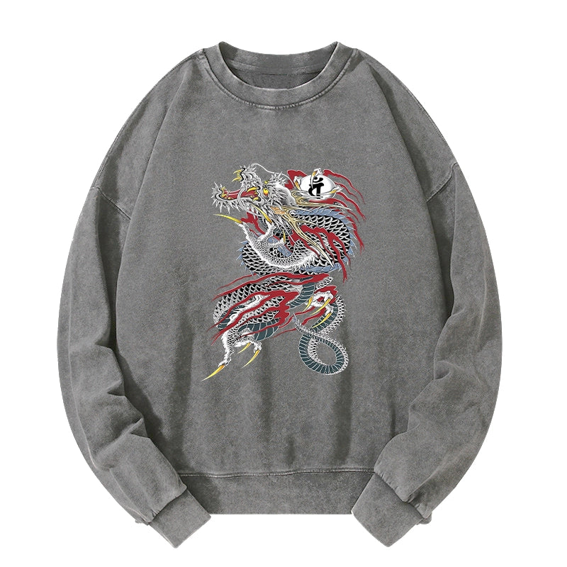 Tokyo-Tiger Dragon of Dojima Washed Sweatshirt