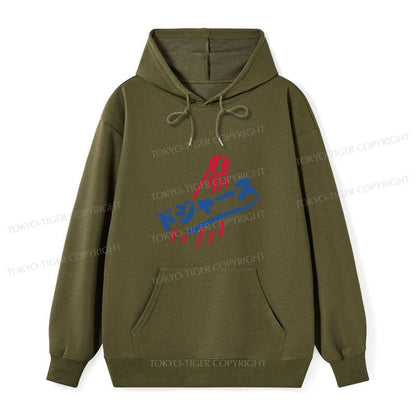 Tokyo-Tiger LA Dodgers Japanese Logo Classic Hoodie