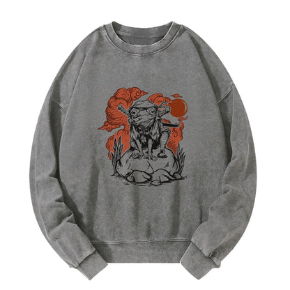 Tokyo-Tiger Ninja Frog Japanese Washed Sweatshirt