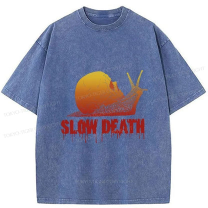 Tokyo-Tiger Slow Death Snail Washed T-Shirt