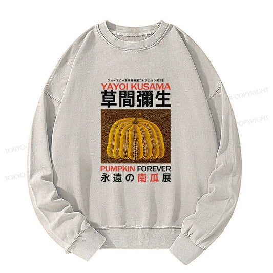 Tokyo-Tiger Forever Pumpkin Exhibition Japanese Washed Sweatshirt