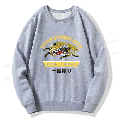 Tokyo-Tiger Kirin Ichiban Beer Logo Japanese Sweatshirt