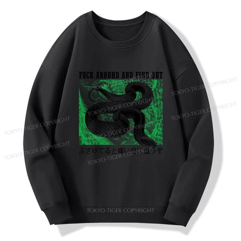 Tokyo-Tiger Cold And Heartless Snake Sweatshirt