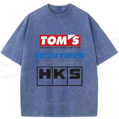 Tokyo-Tiger Toyo Tires Japan Washed T-Shirt