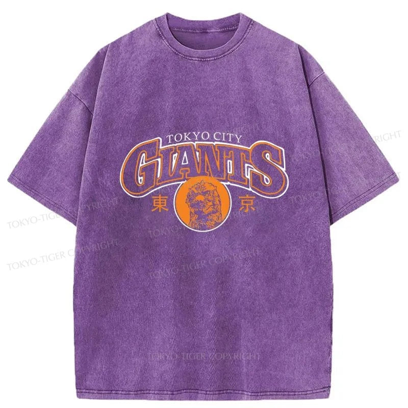 Tokyo-Tiger Tokyo City Giants Washed T-Shirt