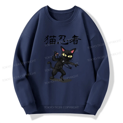 Tokyo-Tiger Ninja Cat Sweatshirt