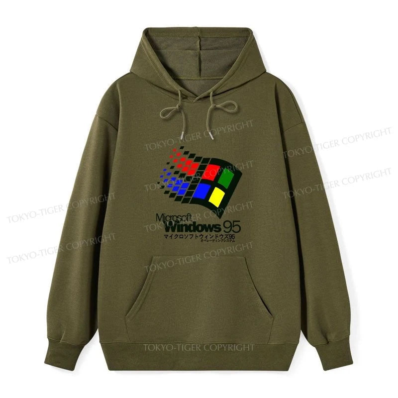 Tokyo-Tiger Windows 95 Logo Classic Hoodie