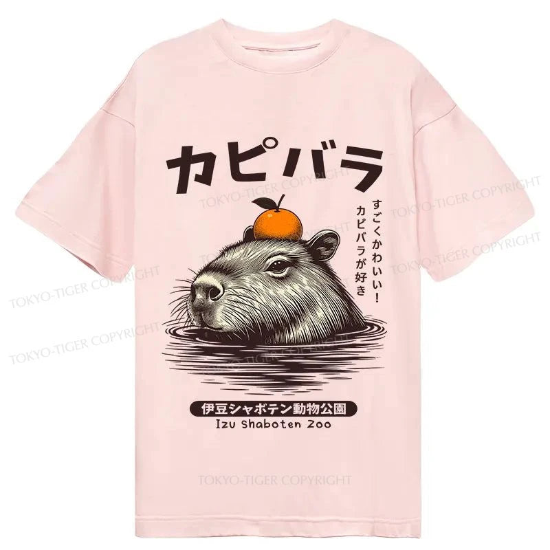 Tokyo-Tiger Capybara Hot Spring Classic T-Shirt