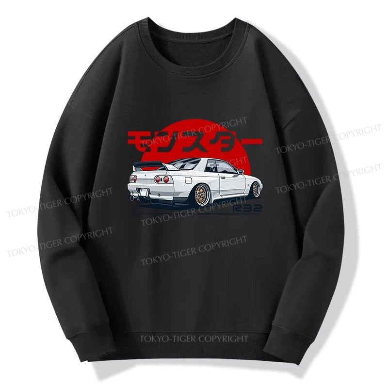 Tokyo-Tiger Monster. Skyline R32 GTR Sweatshirt