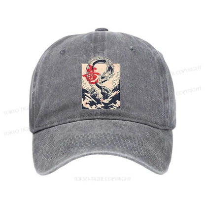 Tokyo-Tiger Sea Dragon Japanese Washed Cap